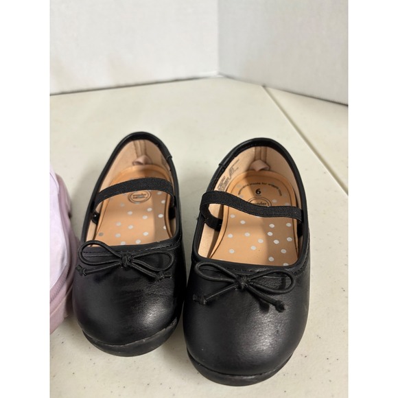 Cat & Jack Wonder Nation Toddler Girls Shoes Size 6 Bundle Pink Purple Black 3pk - Picture 4 of 9